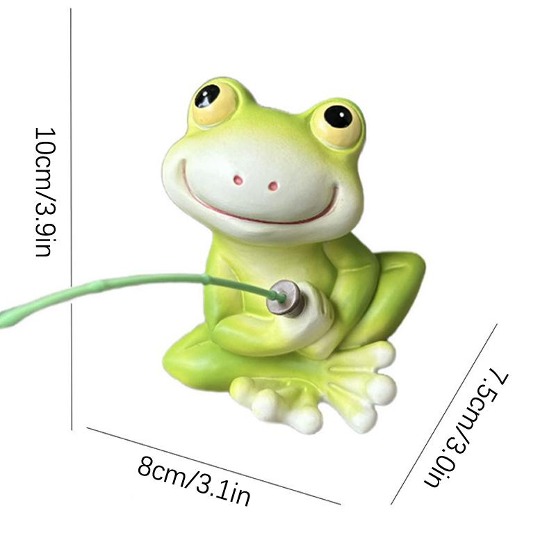 Kreative Frosch Angel Figur Tier Skulptur Für Garten Lustige Outdoor Landschaft Statuen Tierfigur Ornamente Sammlerstück