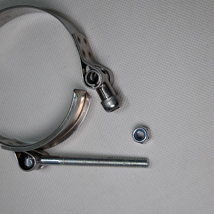 T-Type Stainless Steel Hose Clamp: Widened, Thickened Fastener for Car Intake Pipe and Rubber Hose