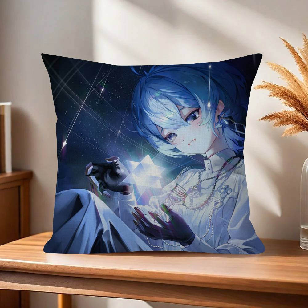 Suichan Hoshimachi Suisei Animation HHololive  Pillow Gifts Home Office Furnishings Bedroom Sofa Car Cushion Cover case 45x45cm