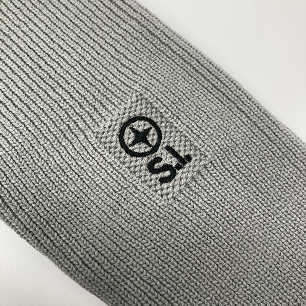 STONE ISLAND 45145180 Gray Zip-Up Knit tops S grayUsed