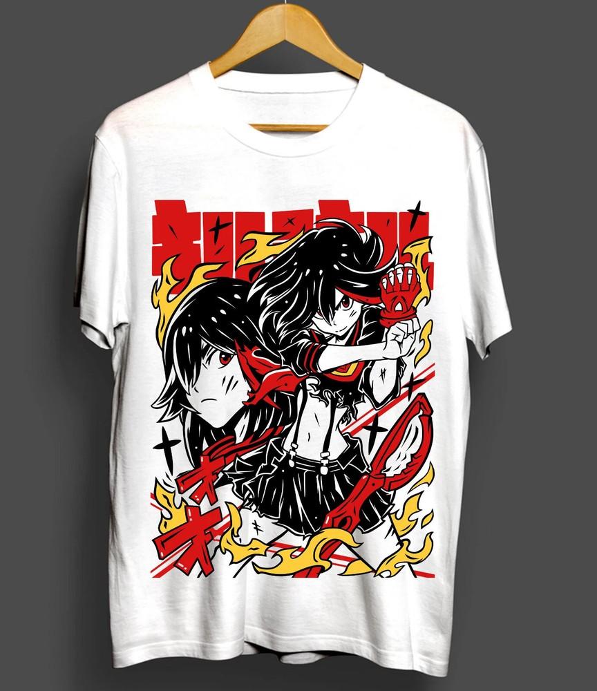 

Kill La Kill Ryuko Girl Anime Ryuko Matoi Senketsu Shirt White Unisex T-Shirt XL