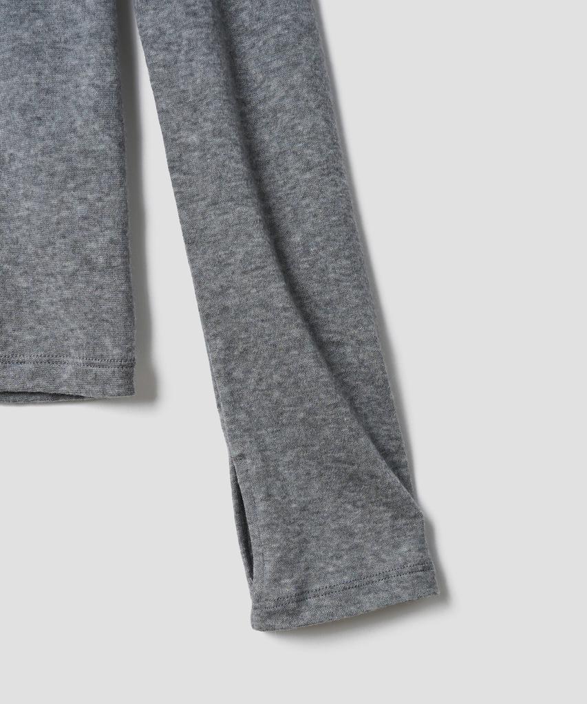 TTUDEMENT Basic Roll-Neck Pullover_Grey