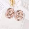 Fashion Circle Twist Earrings Geometric 8 Word Pattern Earrings Personality Female Jewelry ADM