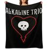 Alkaline Trio Punk Band Logo - Skull Heart Text Throw Blanket sofa bed Plaid Retros For Sofa Thin Blankets