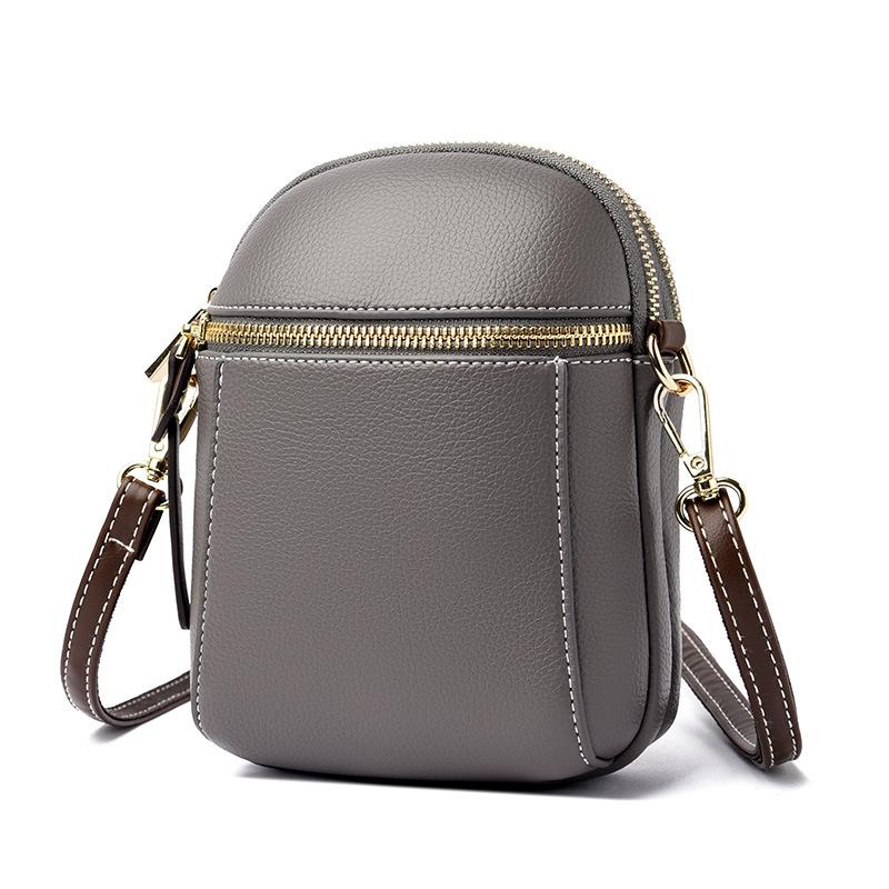 

Женская сумка Портативная новогодняя сумка для мамы Сумка через плечо из мягкой искусственной кожи Сумка Tide серый