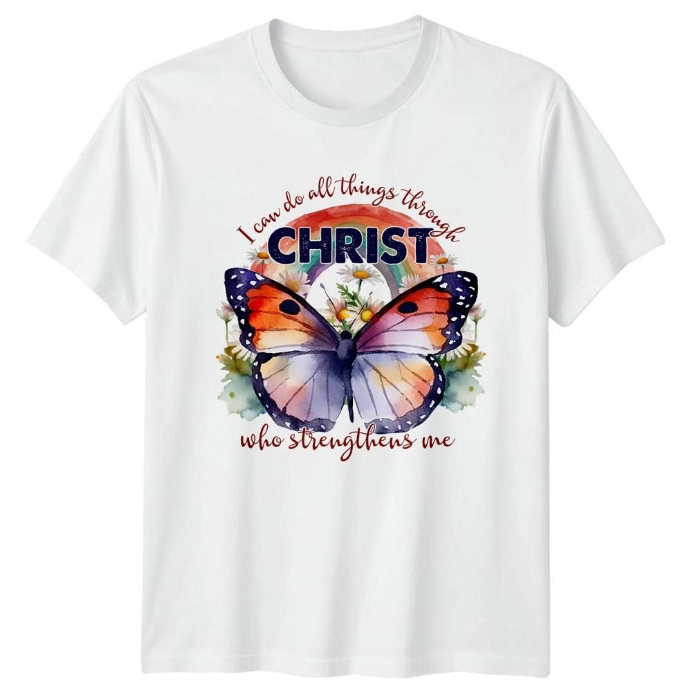 I Can Do All Things Through TShirt Christian Inspirational Religious Birthday S