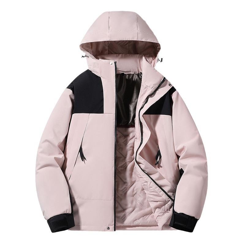 Men's Graphene Cold-proof and Warm Cotton-padded Clothes Couple Outdoor Windproof and Waterproof Jacket Mountaineering Clothes Cotton Clothes Men