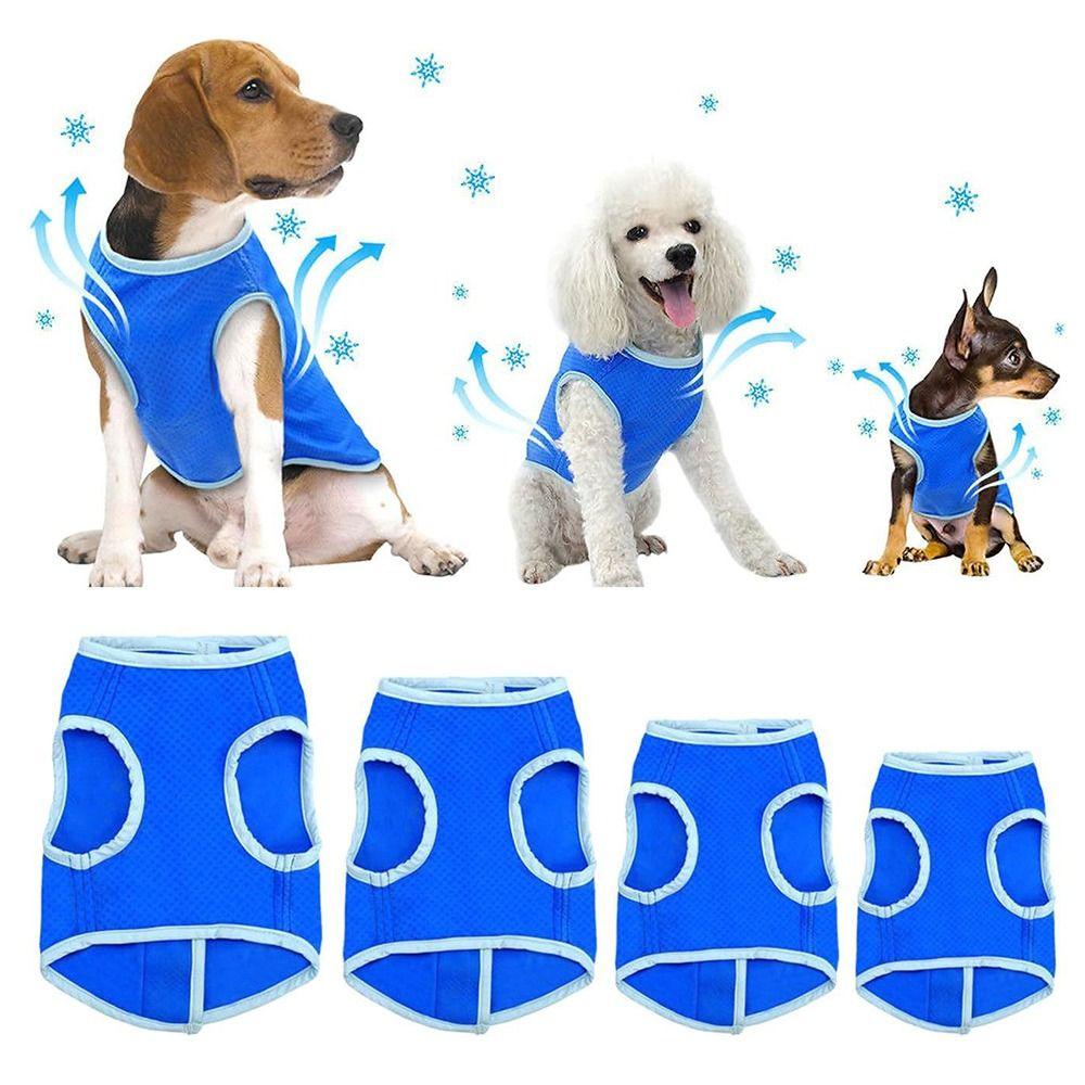 

Heat-proof Pet Ice Harness Reusable Cat Shirt Comfort Pet Waistcoat Summer L зелёный