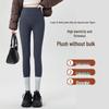 Women's Plus Velvet Cashmere Yoga Pants - Warm Cotton & Silk Leggings for Autumn/Winter