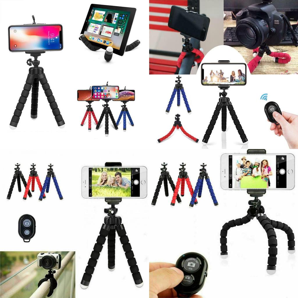 Universal Phone Mobile Holder Tripod Stand For Iphone Camera With Remote