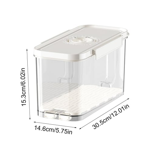 Vacuum Bread Storage Container, Bread Storage Container, Sealable Container, Vacuum Food Storage Container with Vacuum Pump, Food Storage Box with Rem