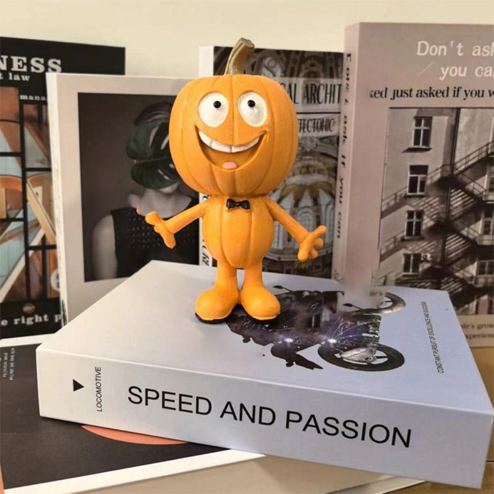 Resin Crafts Pumpkin Statue Cartoon Garden Halloween Pumpkin Halloween Pumpkin Ornaments  Desktop