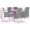 VidaXL Ensemble à Manger de Jardin avec Coussins 7 pcs, Table de Terrasse, Meubles de Patio, Mobilier d'Extérieur, Beige 3277576