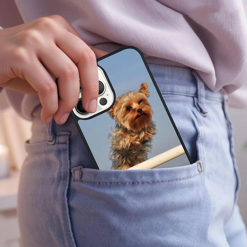Yorkshire Terrier Dog Puppy Phone Case For iPhone 17 Air 15 16e 14 13 Pro Max Coque 12 11 Pro Max PLUS Cover