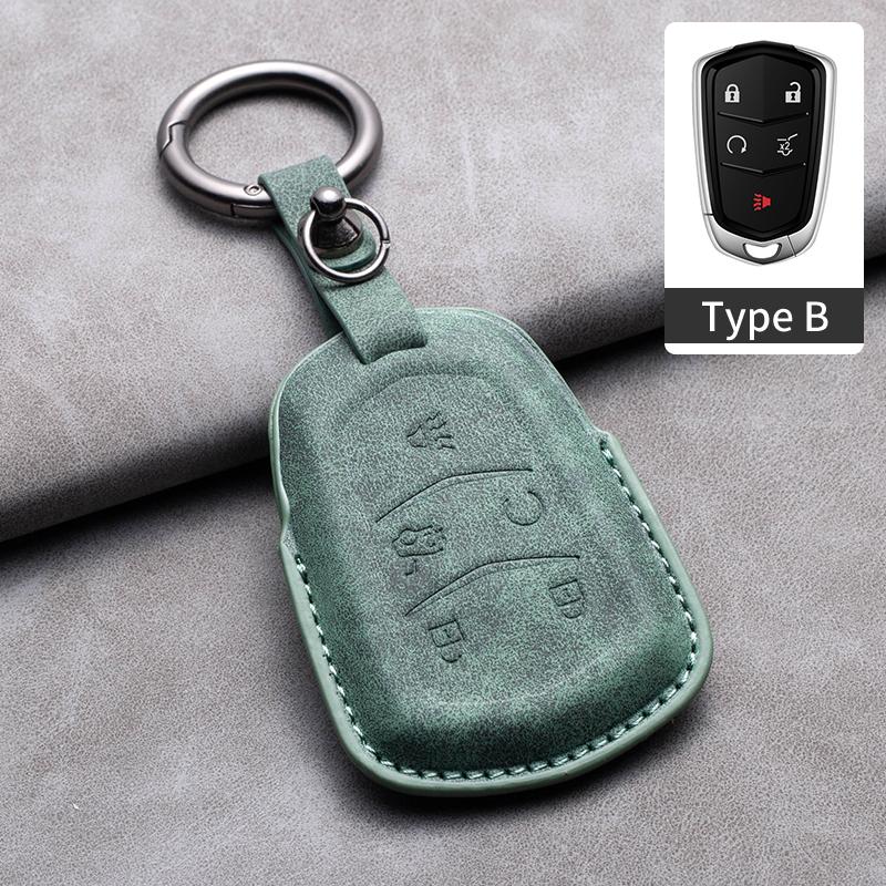 New Sheepskin Car Remote Key Cover Case Shell For Cadillac ATS-L XTS XT5 CTS CT6 ATS 28T SRX Escalade 2015 Styling Accessories