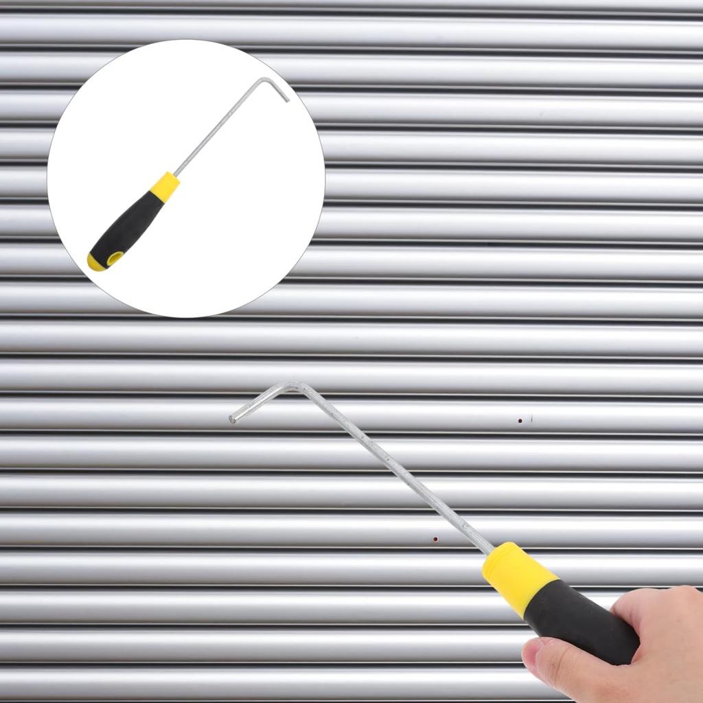 Mobestech Rolling Shutter Door Hook Puller Plumbing Hand Tool Lid Puller Moving Tool Cover Lifter Hook Lifting Hook