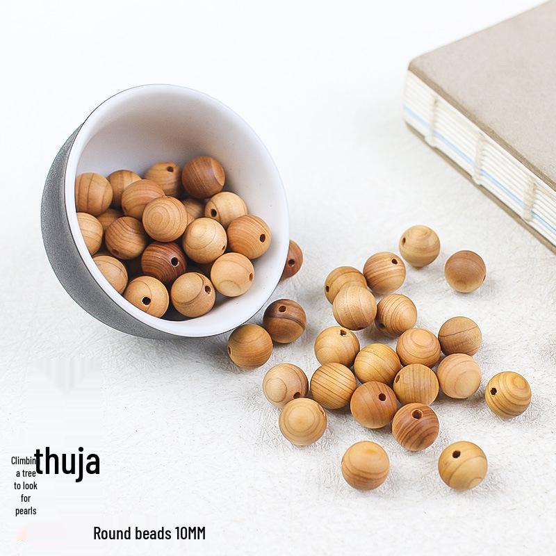 

Кипарис скальный 10 мм деревянные бусины для DIY браслетов и буддийских четок - 108 отдельных бусин для аксессуаров ручной работы.