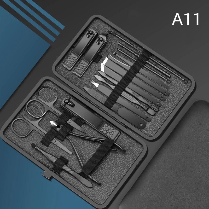 Easy To Clean Stainless Steel Manicure Set 4-18Pcs Professional Nail Clipper Kit for Daily Nail Care