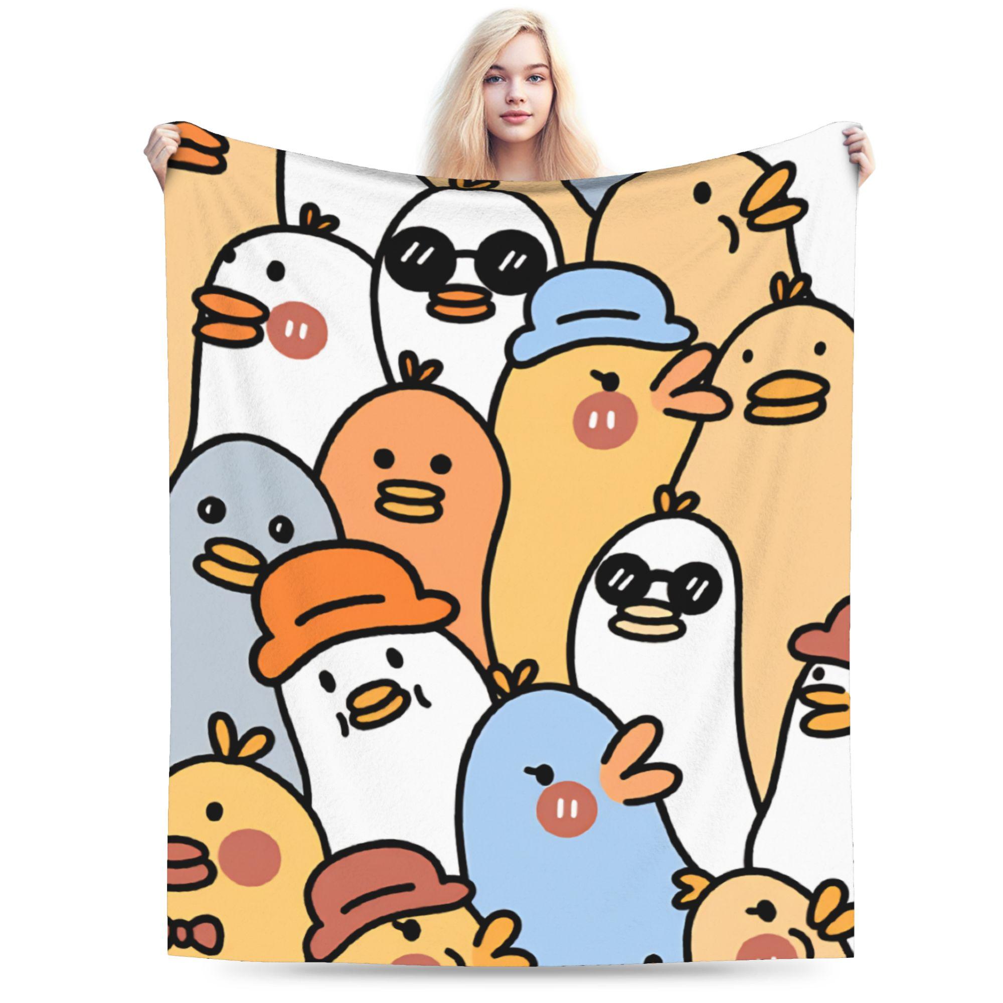 

Cute Cartoon Duck Blanket Quality Soft Throw Blanket Winter Kids Couch Chair Sofa Bed Fashion Bedspread 75x90cm