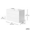 Umbra Jewelry Desktop Jewelry for SPINDLE White Storage, Box, Case, Rings, Earrings, Bracelets, Watches, Necklaces, (2308712660),