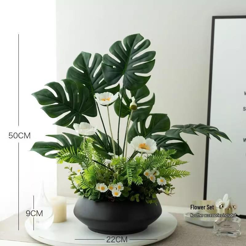 Nordic Modern Faux Flower Bouquet for Indoor Living Room or Dining Table Decor