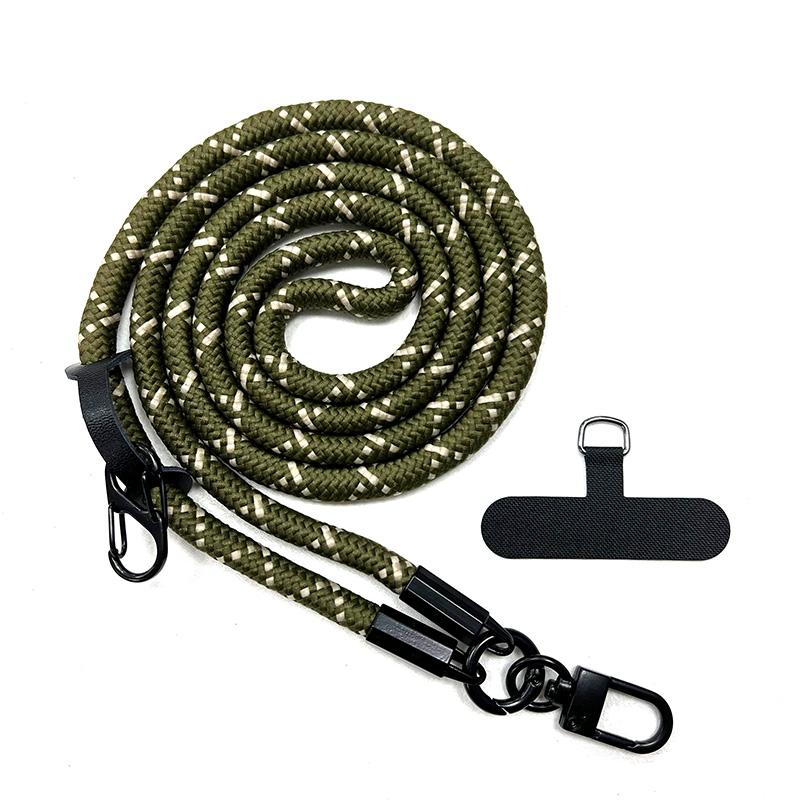 8MM Diameter Outdoor Mobile Phone Hanging Rope Crossbody Backable Neck Strap Durable Phone Case Lanyard Climb Mountain Anti-lost