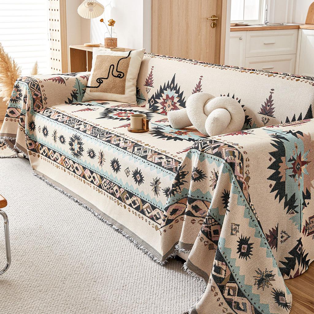 Bohemian Style Sofa Cover Fabric Shenier Sofa Cover Universal Versatile Sofa Cushion Towel Multifunctional Decorative Blankets
