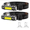 1-5PCS Rechargeable COB Headlamp Strong Light LED Magnetic Powerful Headlight Super Bright Waterproof Head Torch Outdoor Fishing