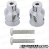 Motorcycle Handlebar Post Silver Plated Handlebar Mount Riser Universal Left and Right Set 25.4mm