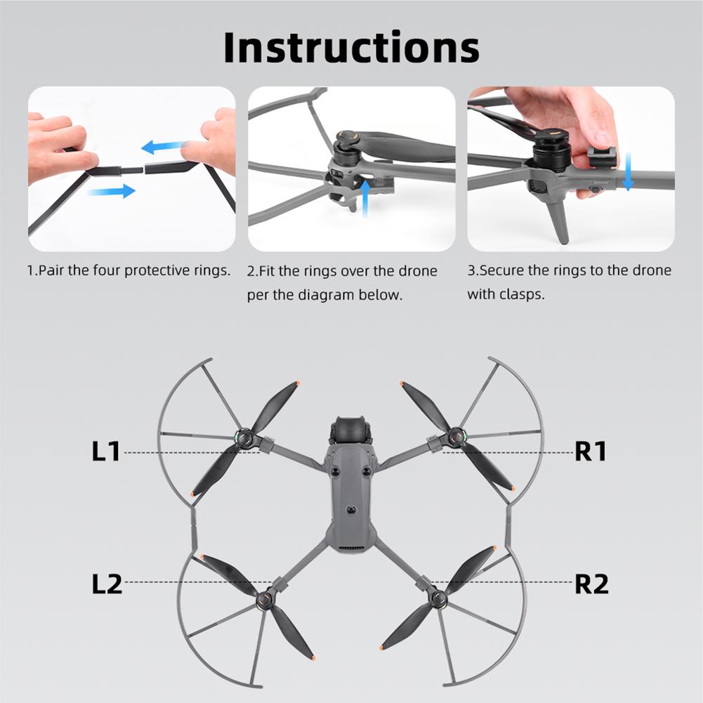 4Pcs Propeller Guard for DJI Mavic 4 Pro Anti-Collision Propeller Blade Protective Cover Protection Ring Guard Drone Accessories