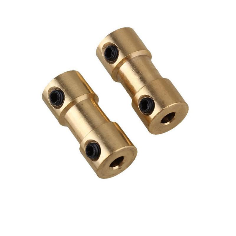 Brass Coupling: Diameter Reduction Adapter for 2/2.3/3/3.17/4/5/6mm Transmission Shafts