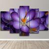 5Pcs Purple Spring Flower Nature View Beauty 5 Piece Canvas Wall Art Print Home Decor Paintings Abstract Pictures Poster Modern