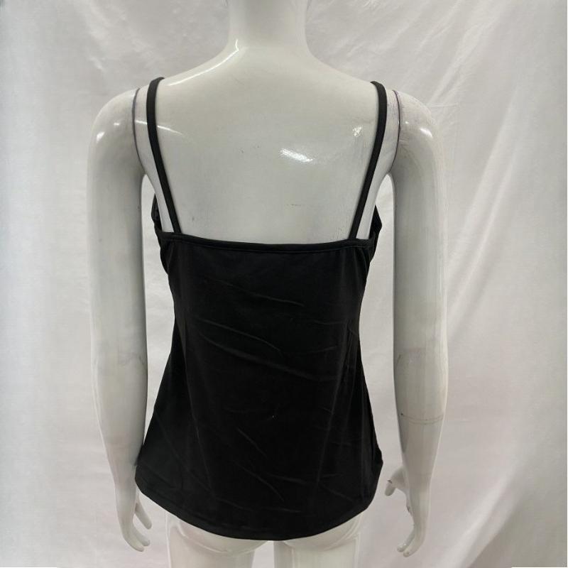 Y2K Summer Retro Slim Fit Strap Sexy Solid Color Tank Top Women's Clothing