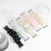 Stylish Yarn Scrunchie Strap Suit for Apple Watch Series Women's Polka Dot Yarn-style Sweet Large Scrunchie for Iwatch Strap