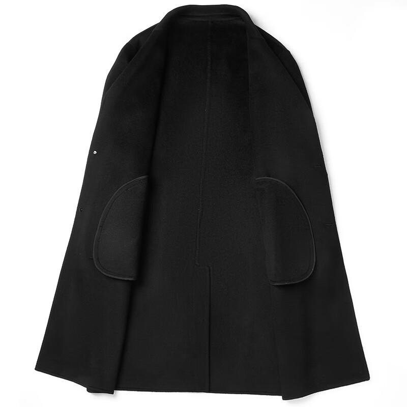 Fanzhen Men's Mid-length Wool Blend Overcoat