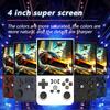 Handheld Game Console, 4.0 Inch Screen Linux System, Equipped With 64GB Card, Retro Game Console Built In 18000+ Games, 4000mAh