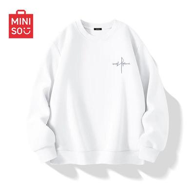 MINISO Moletom Masculino Estilo Americano Oversized
