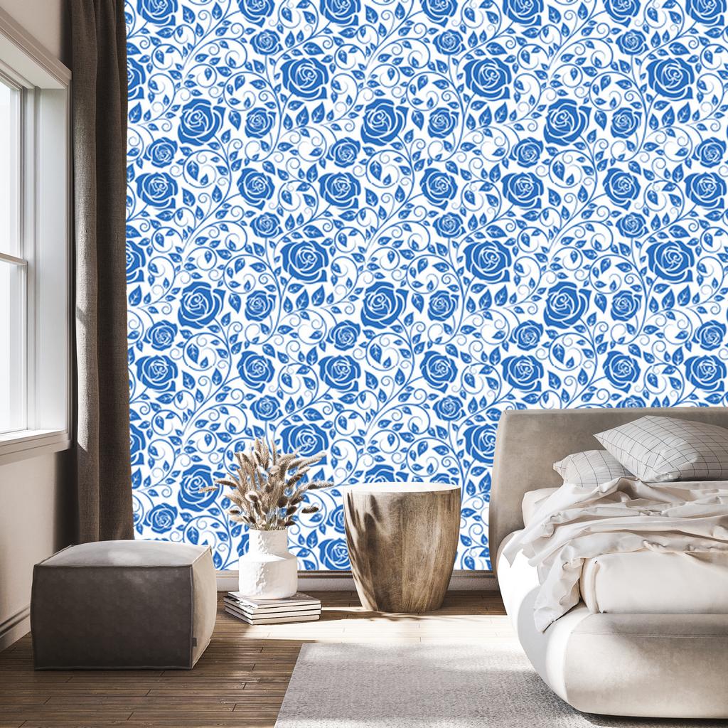 Azure Roses Wallpaper 50x1000