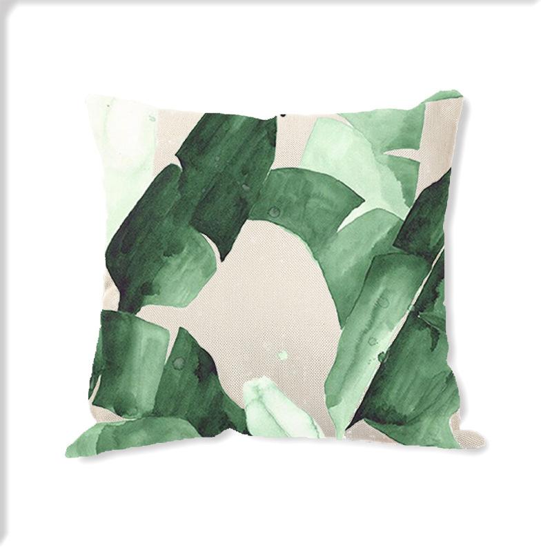 

Наволочка Зеленая Посадка Скандинавский Простой Лен Домашнее Украшение Наволочка Дизайн Наволочка 45 * 45 without core