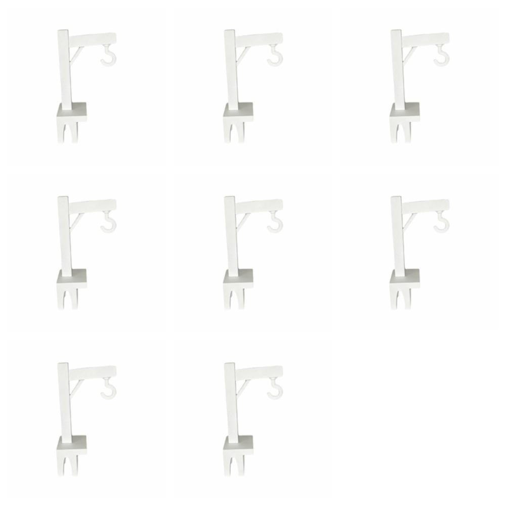 8PCS Plastic Tower Crane Tea Bag Holder Funny Tea Bag Hook Novelty Tea Bag Fixing Clip  Office