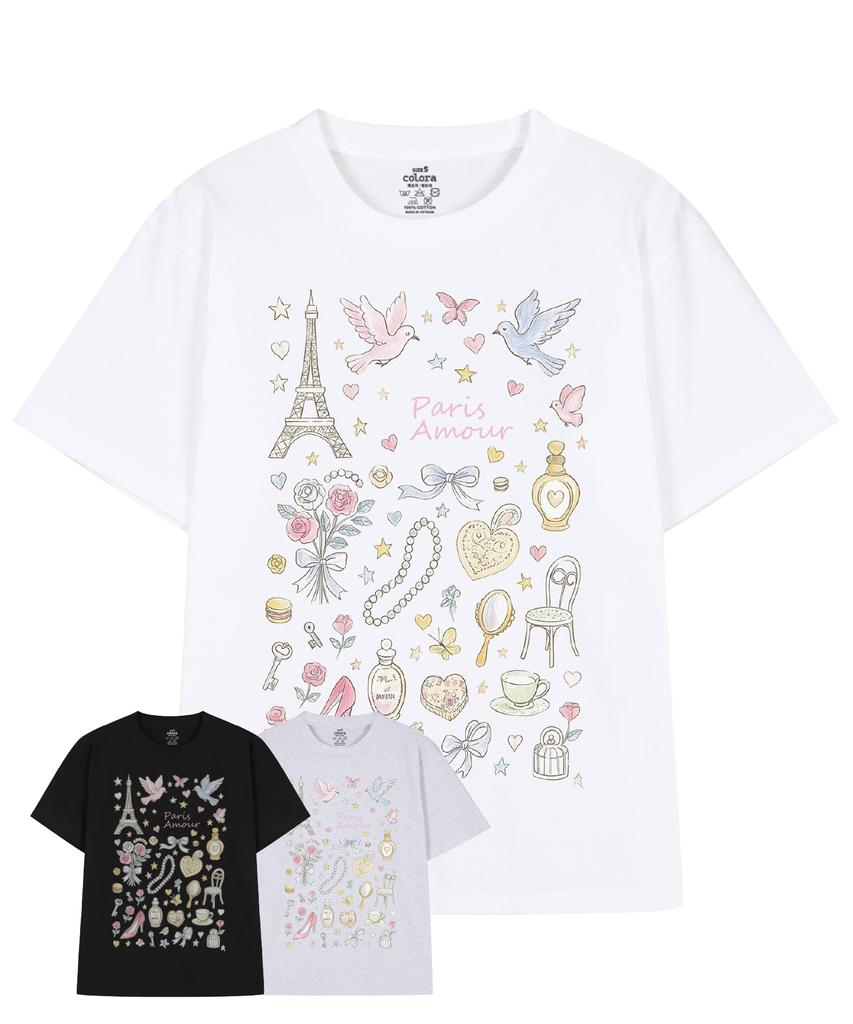 Keollola Lovely In Paris Short Sleeve T-Shirt (3 Colors)