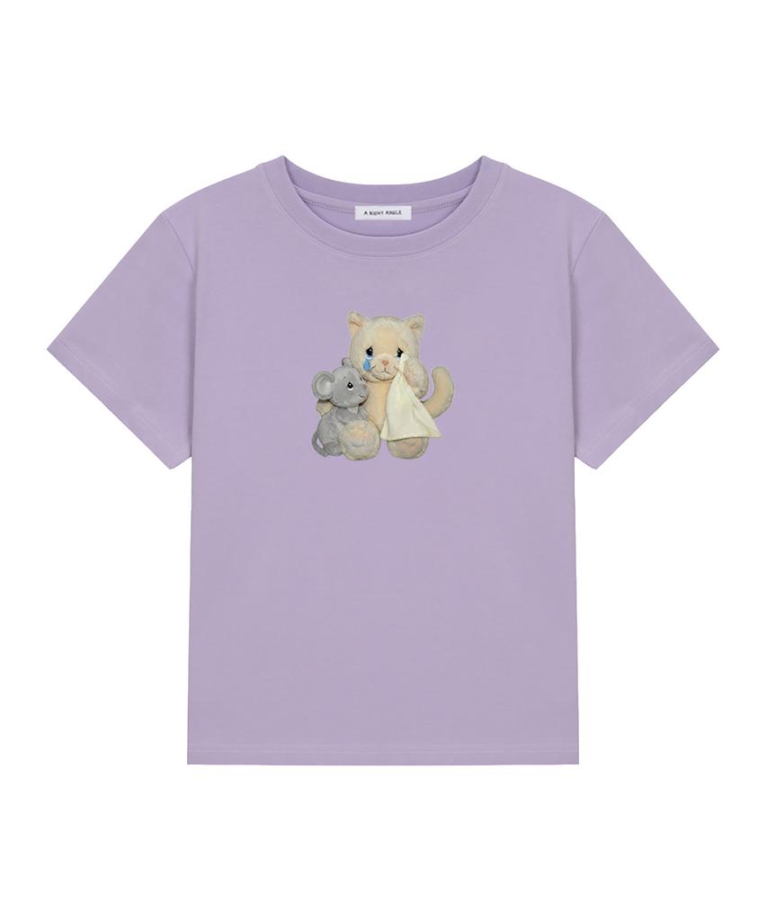 Eolaiteuaenggeul Cat Doll Crop Tee (3 Color)