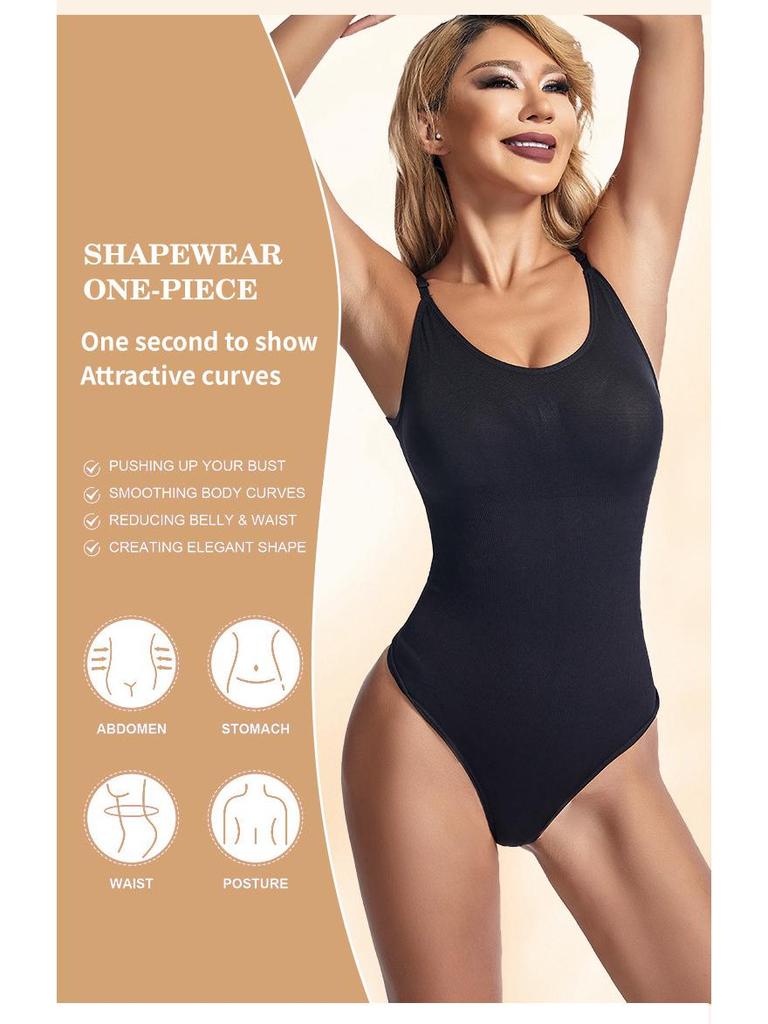 Damen Bodyformer nach der Geburt Taillenformer Tanga mit Spaghettiträgern