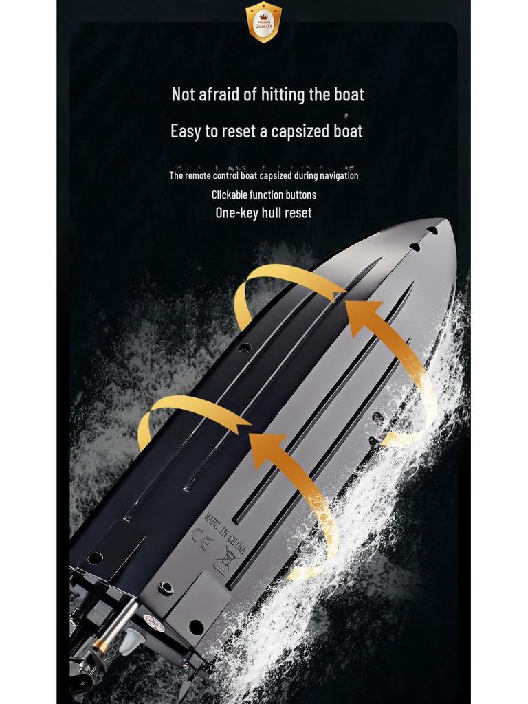 HJ812 High-Speed Remote Control Racing Boat - 2.4G Electric Water Toy, 25 Km/h.
