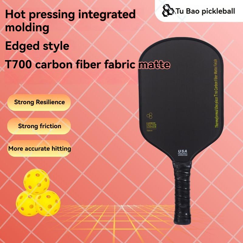 Customizable T700 Carbon Fiber Rackets Available TPU-Coated, Durable Tennis Racket 16mm Outdoor Sports Pickleball Paddle