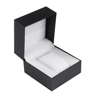 Schwarzer Kunststoff-Einzelschlitz-Armbanduhr-Armbandgehäuse, Armbanduhr-Box, Geschenk-Organizer