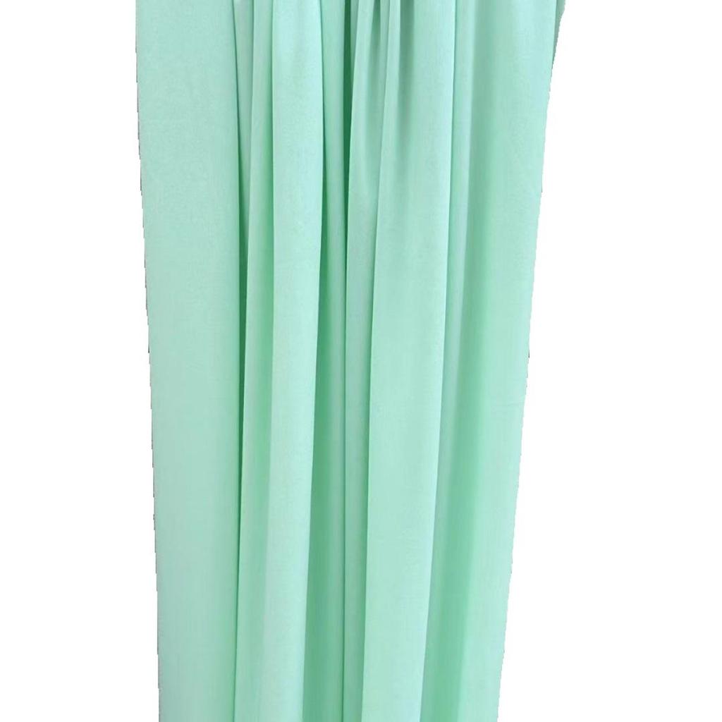 Green Stretch Milk Silk Fabric for Wedding and Hotel Drapes