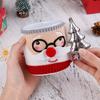 Christmas Ceramic Mug with Knitted Santa Sleeve & Tree Tea Infuser Festive Tea Cup Set Xmas Gift for Tea Enthusiasts