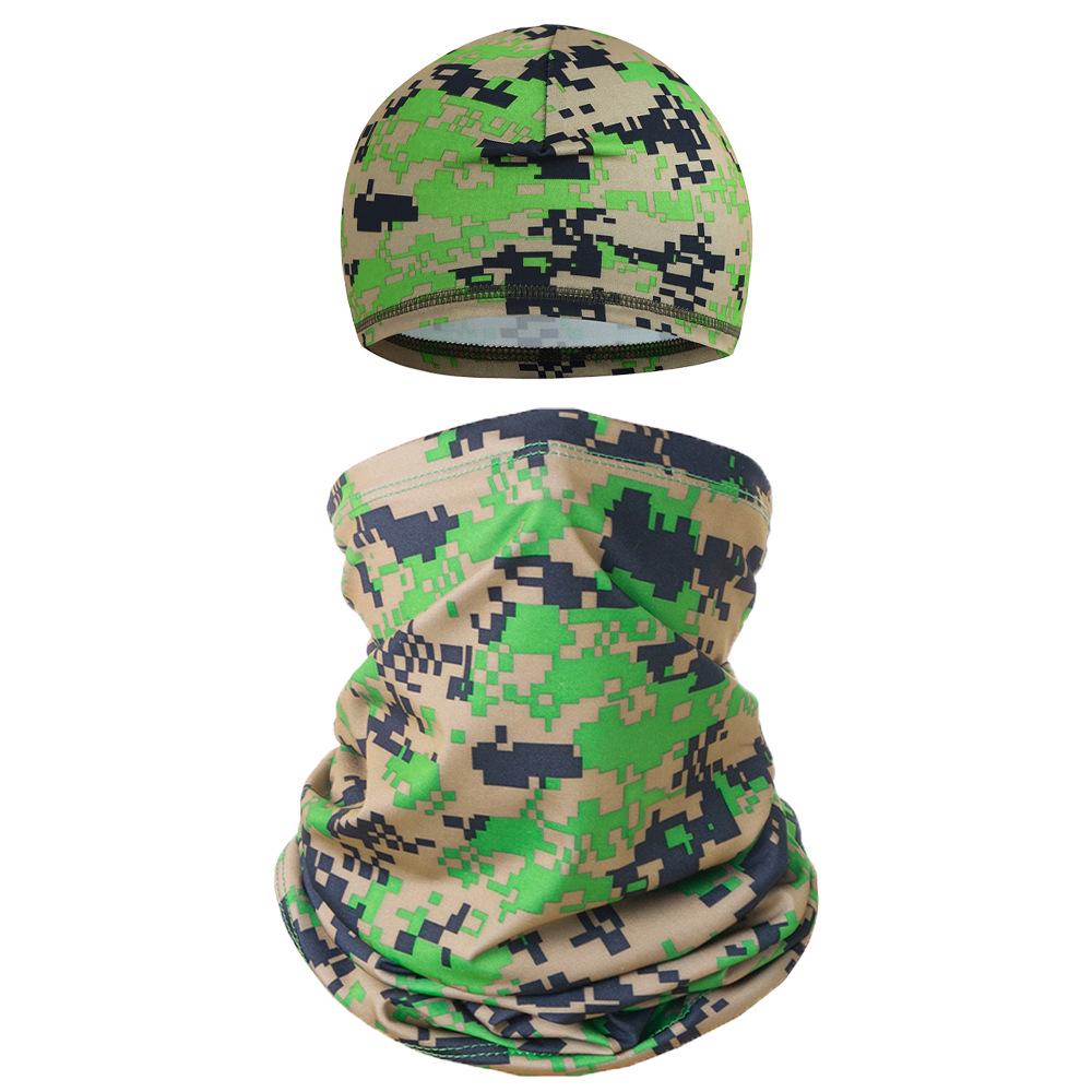 Breathable Summer Sun Protection Cycling Skull Cap & Multifunctional Ice Silk Headscarf