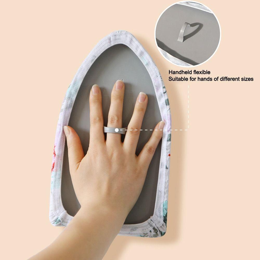 Mini Ironing Board Anti-scald Heat Resistant Ironing Gloves Handheld with Finger Loop Ironing Table Rack for Home&Travel